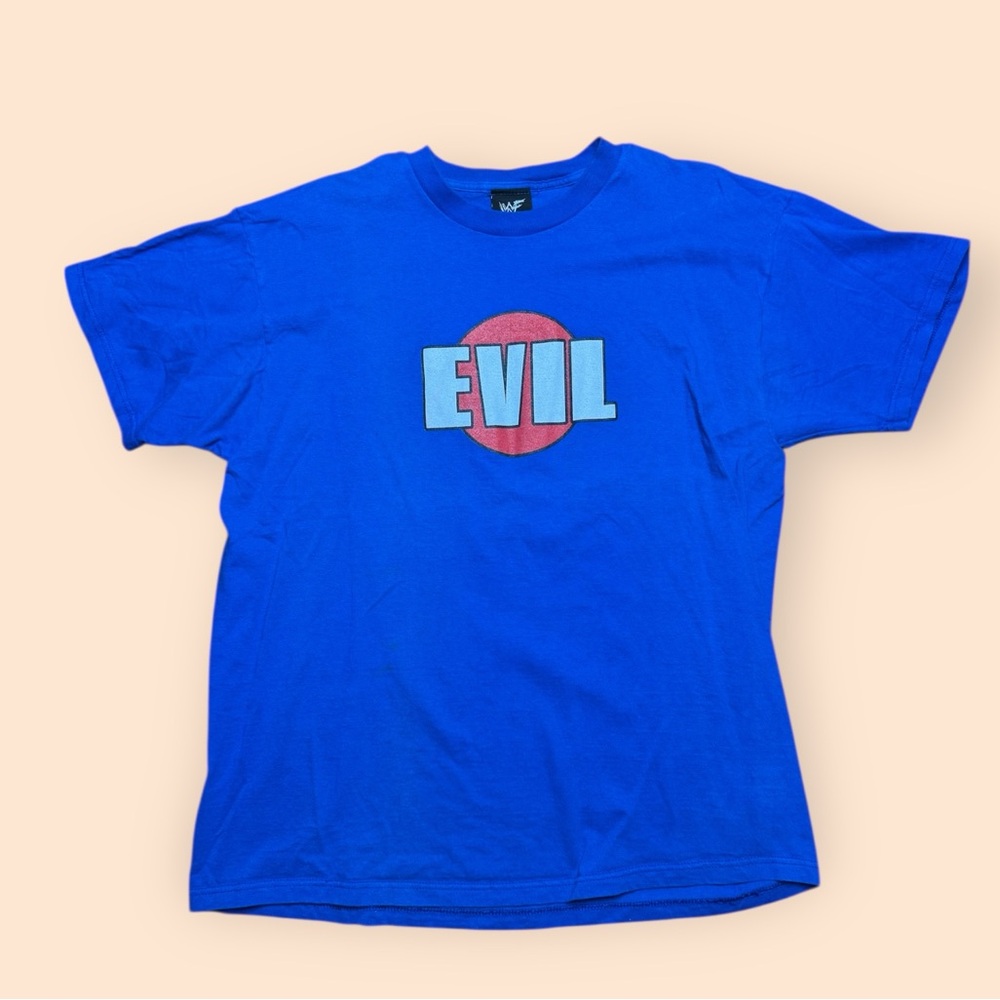 Vintage Evil Indeed Y2K WWF T-Shirt Kaientai Men’s XL Blue Vtg Wrestling